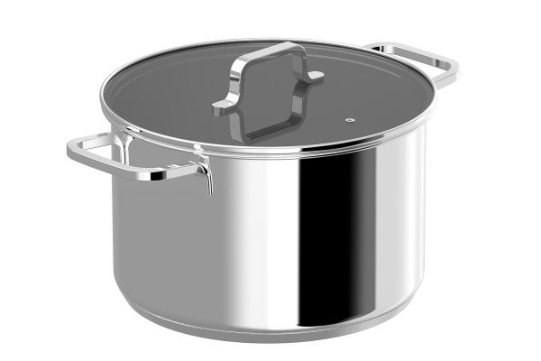 Berghoff Dina Helix Paslanmaz Çelik Kapaklı Tencere 24cm