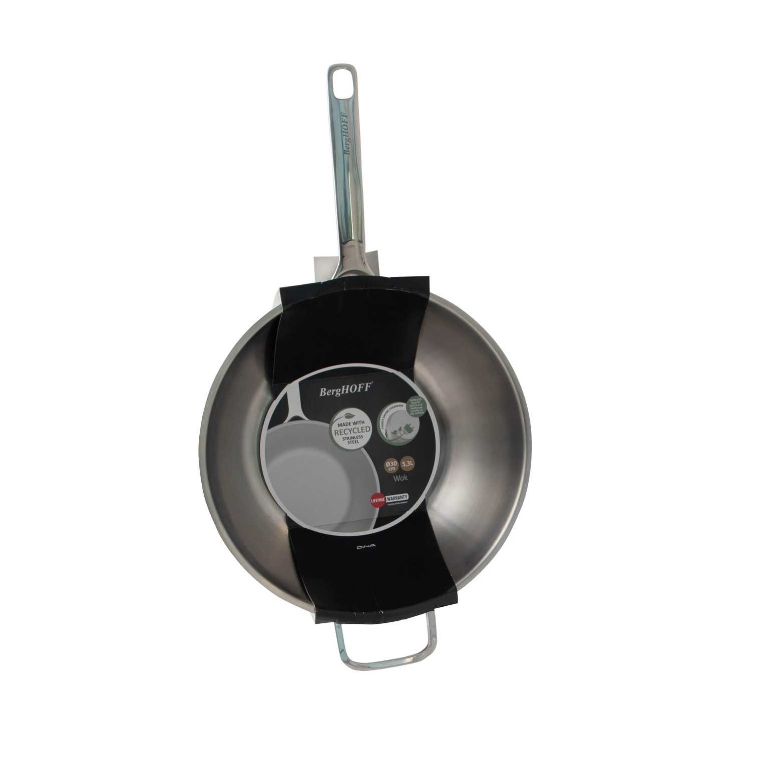 Berghoff Dina Helix Paslanmaz Çelik Wok Tava 30cm - 3