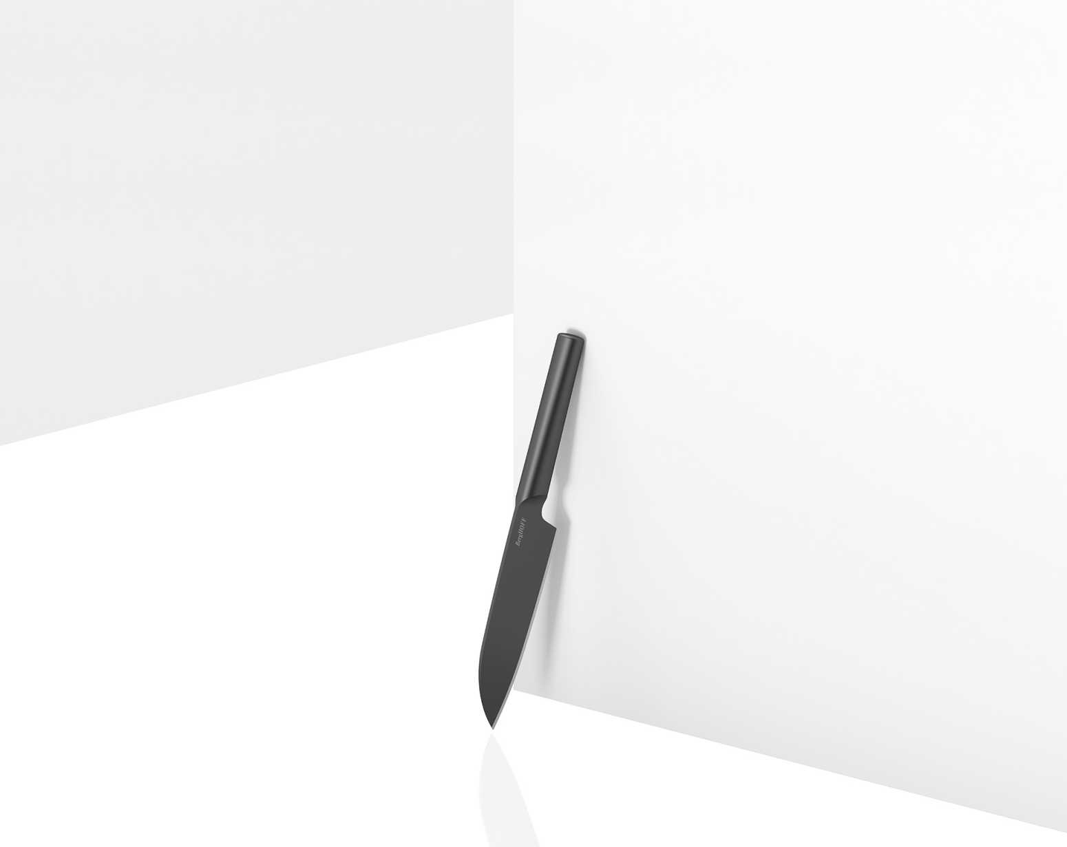 BerhgHOFF Dina Boron Paslanmaz Çelik Şef Santoku Bıçağı 16cm - 2