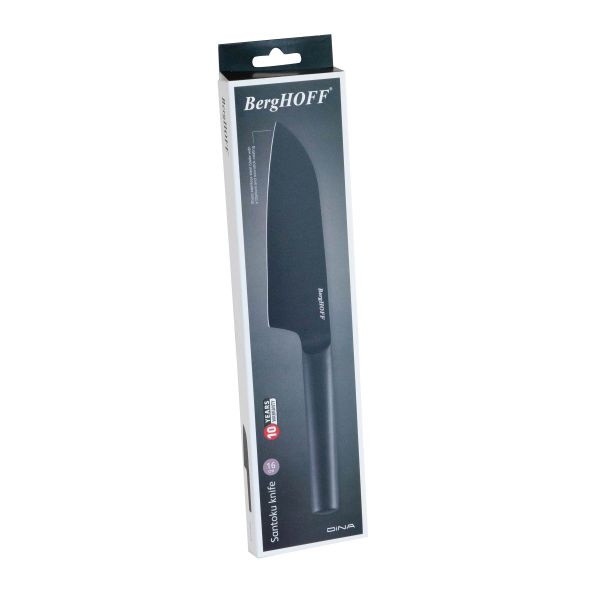 BerhgHOFF Dina Boron Paslanmaz Çelik Şef Santoku Bıçağı 16cm - 3