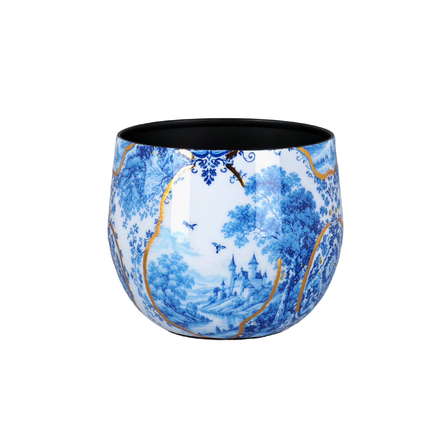 Blue Heritage Dekoratif 3'Lü Saksı Seti - 4