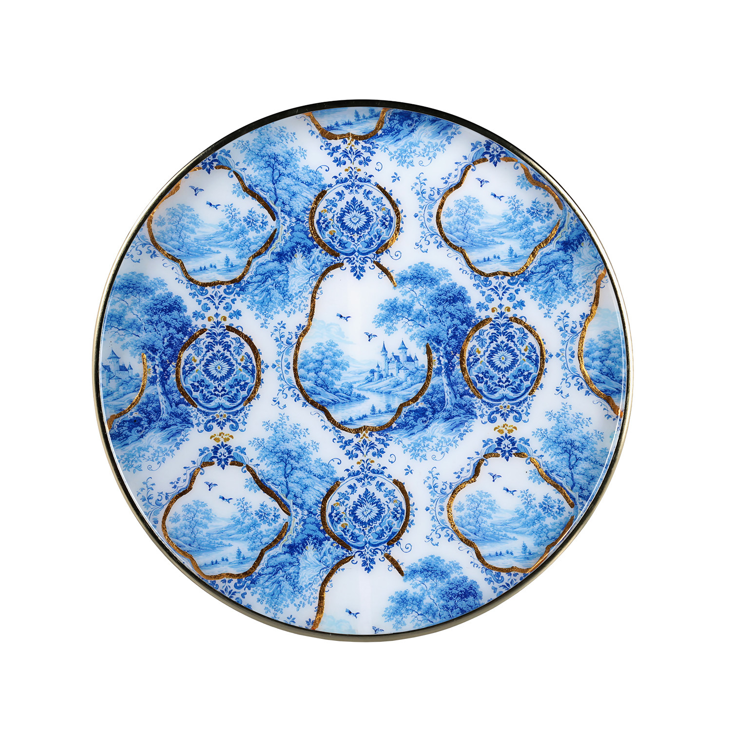 Blue Heritage Dekoratif Tepsi 36cm - 2