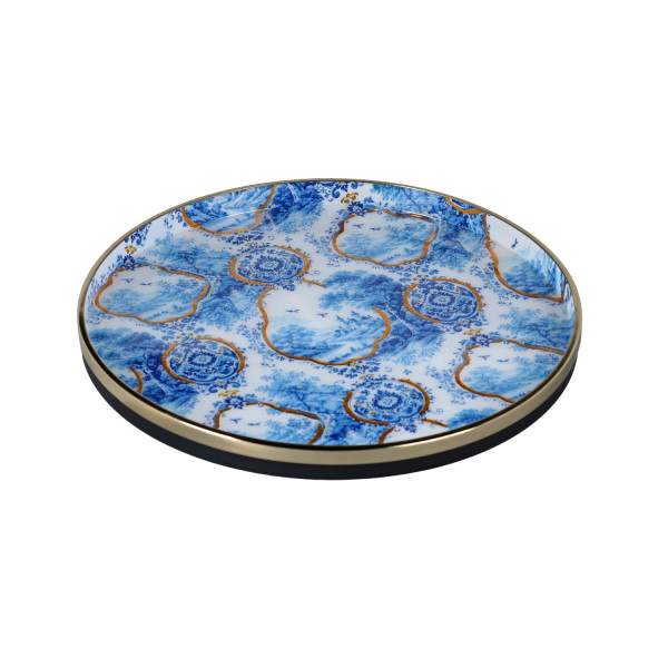Blue Heritage Dekoratif Tepsi 36cm