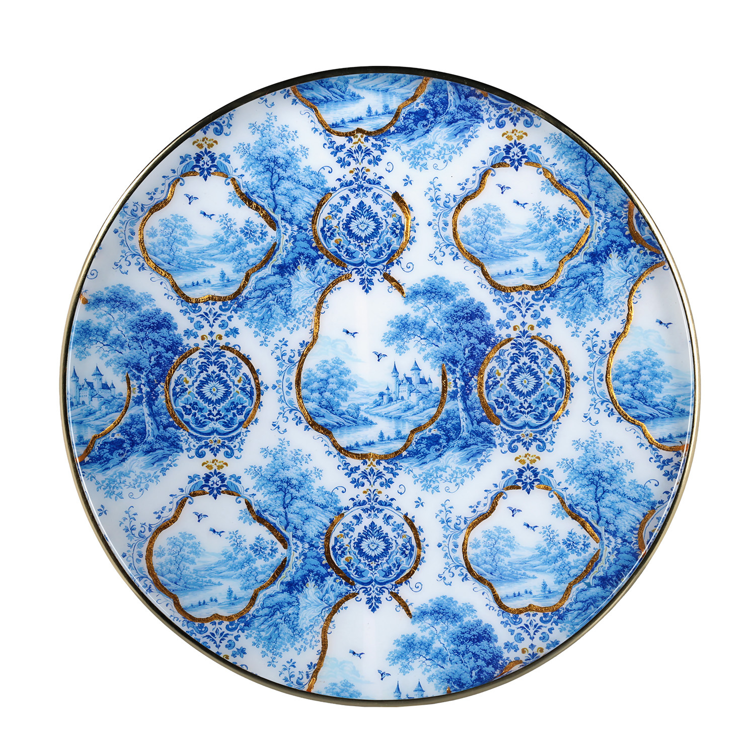 Blue Heritage Dekoratif Tepsi 41cm - 2