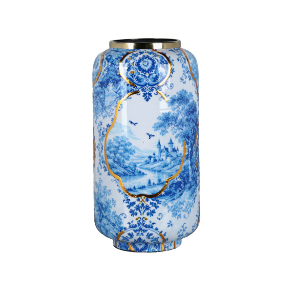 Blue Heritage Dekoratif Vazo 30cm