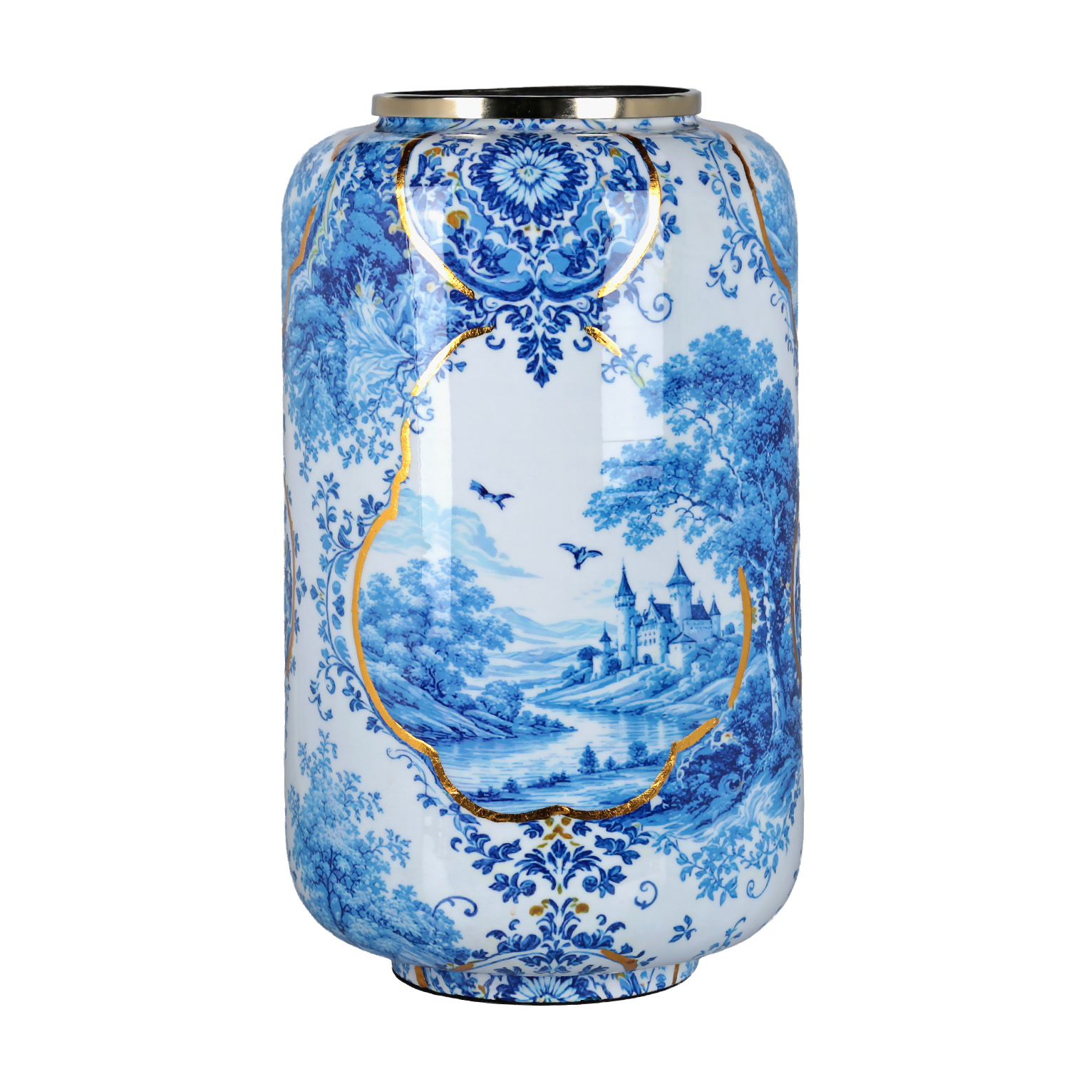 Blue Heritage Dekoratif Vazo 35cm - 1