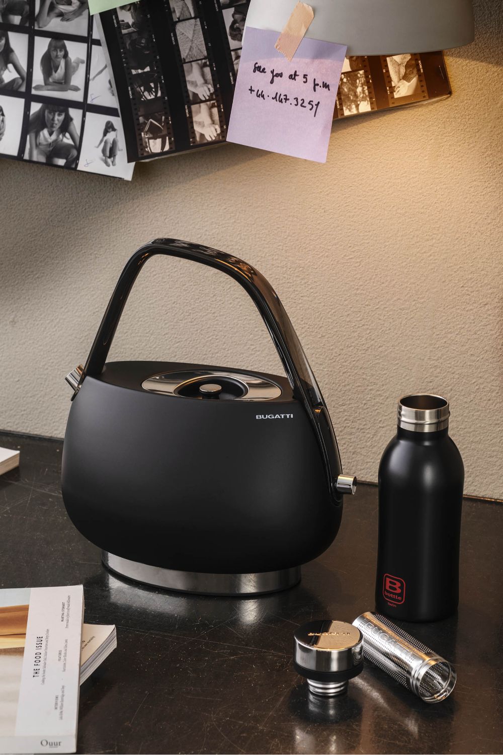 Bugatti Jackie Elektrikli Mat Siyah Su Isıtıcı - 6