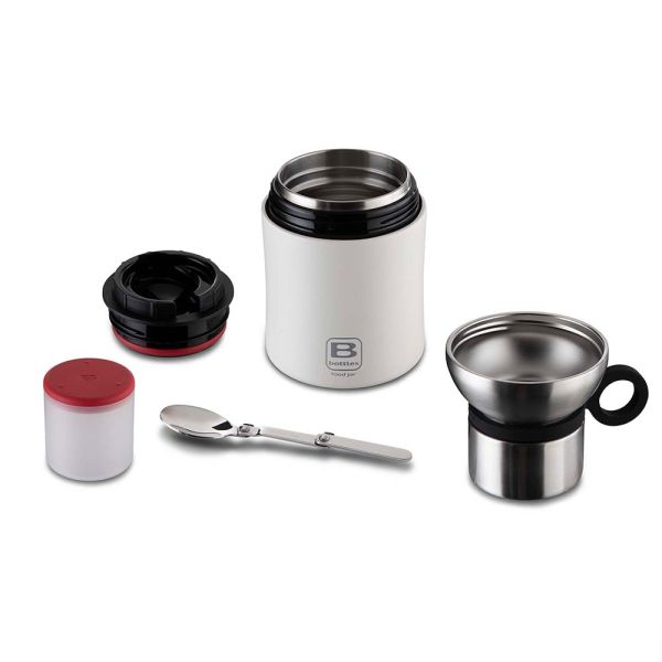 Bugatti Paslanmaz Çelik Mat Beyaz Yemek Termosu 500Ml - 4