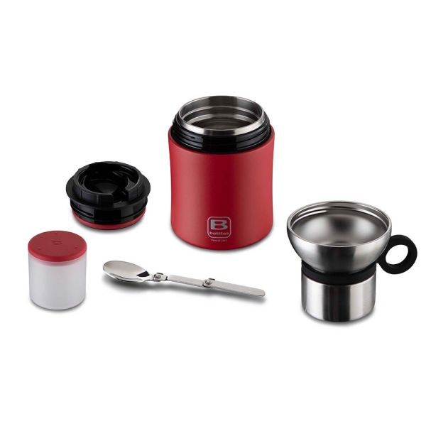 Bugatti Paslanmaz Çelik Mat Kırmızı Yemek Termosu 500Ml - 4