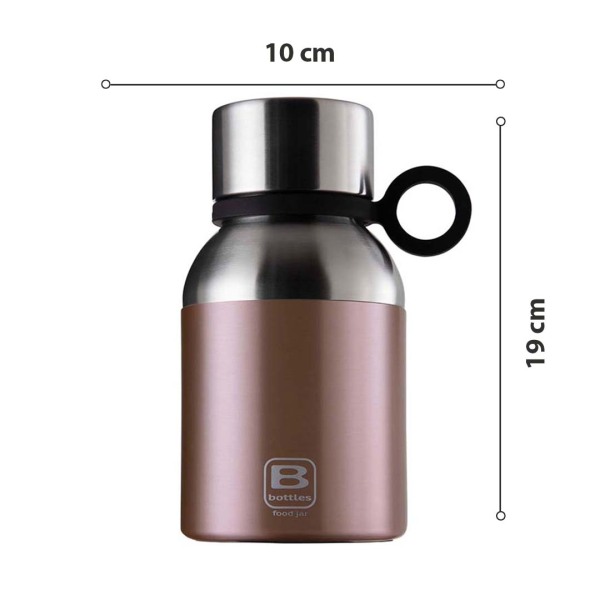 Bugatti Paslanmaz Çelik Rose Gold Yemek Termosu 500Ml (1)