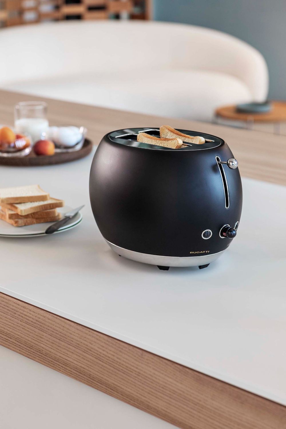 Bugatti Romeo Mat Siyah Ekmek Kızartma Makinesi - 3