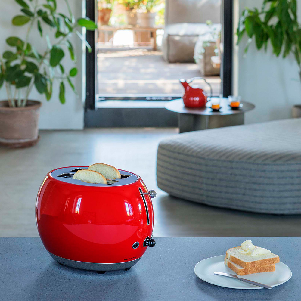 Bugatti Romeo Parlak Kırmızı Ekmek Kızartma Makinesi - 5