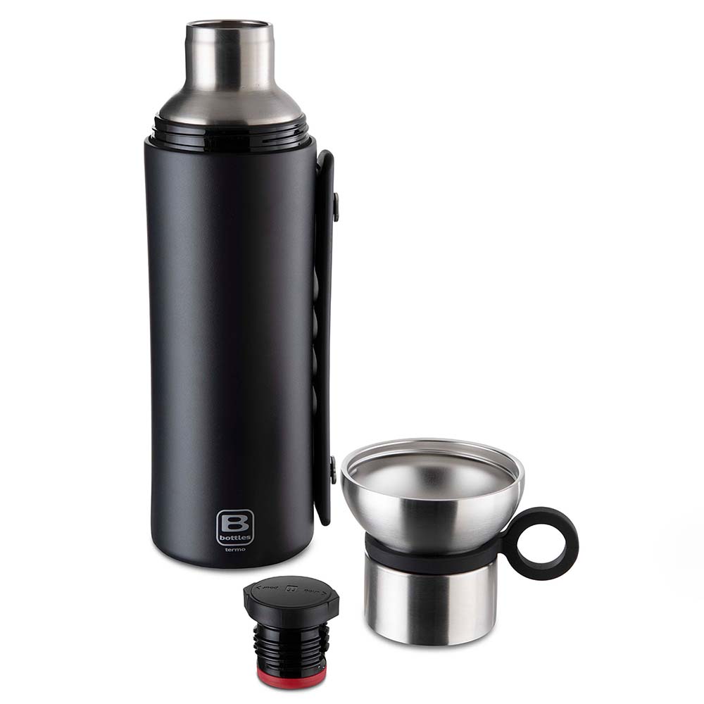 Bugatti Termo Taşıma Kulplu Paslanmaz Çelik Antrasit Rengi Termos 1500Ml - 3