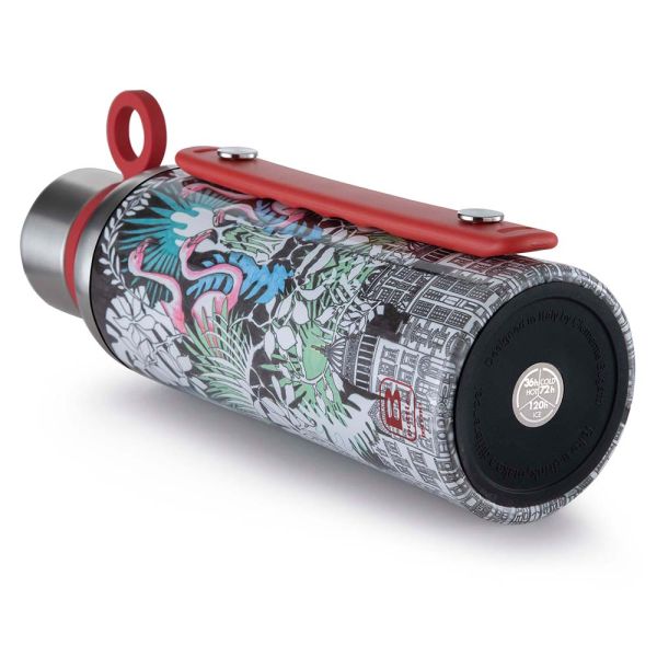 Bugatti Termo Taşıma Kulplu Paslanmaz Çelik La Vılle Desenli Termos 1500Ml - 5