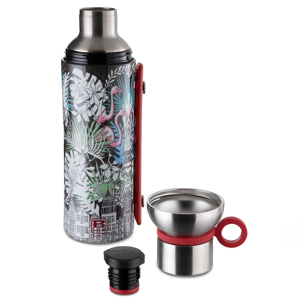 Bugatti Termo Taşıma Kulplu Paslanmaz Çelik La Vılle Desenli Termos 1500Ml - 2
