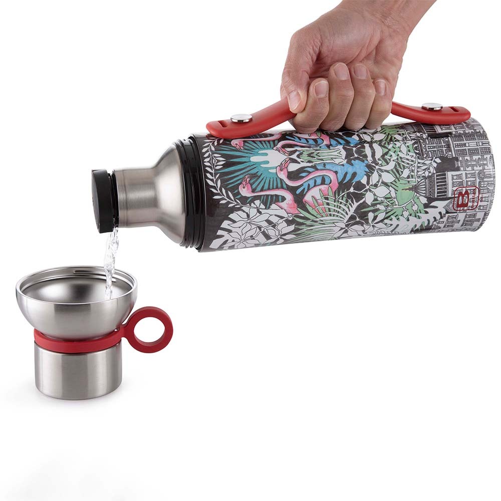 Bugatti Termo Taşıma Kulplu Paslanmaz Çelik La Vılle Desenli Termos 1500Ml - 3