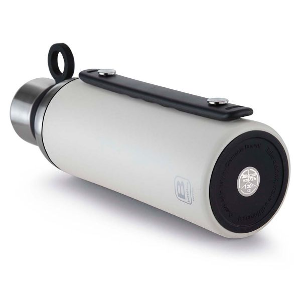 Bugatti Termo Taşıma Kulplu Paslanmaz Çelik Mat Beyaz Termos 1500Ml - 5