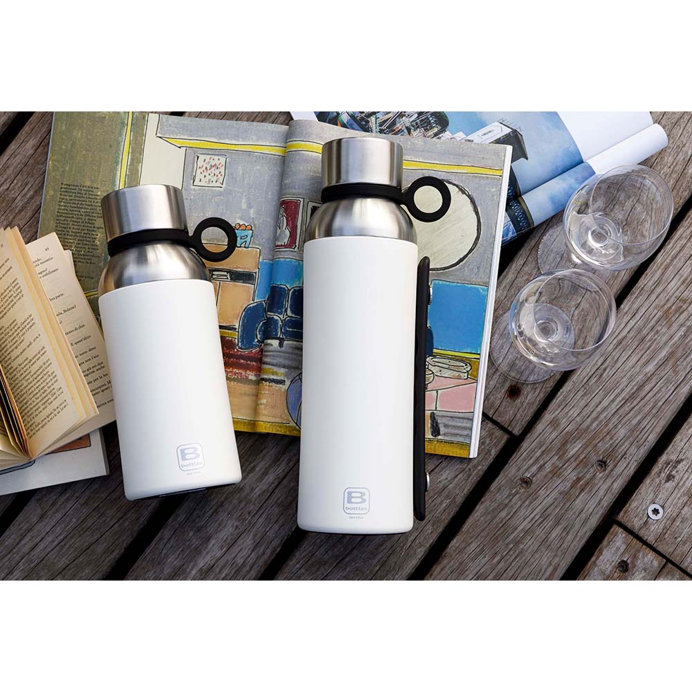 Bugatti Termo Taşıma Kulplu Paslanmaz Çelik Mat Beyaz Termos 1500Ml - 6