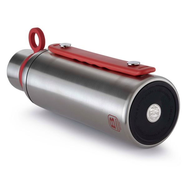 Bugatti Termo Taşıma Kulplu Paslanmaz Çelik Mat Gümüş Rengi Termos 1500Ml - 5