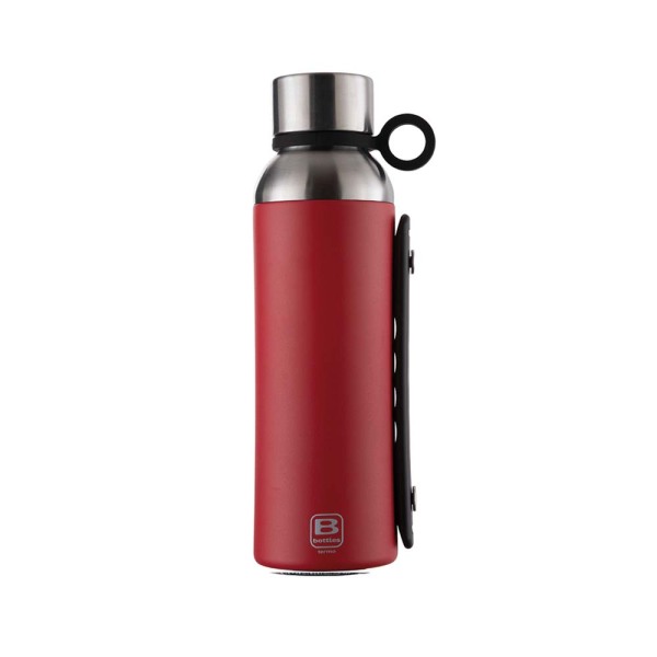 Bugatti Termo Taşıma Kulplu Paslanmaz Çelik Mat Kırmızı Termos 1500Ml - 1