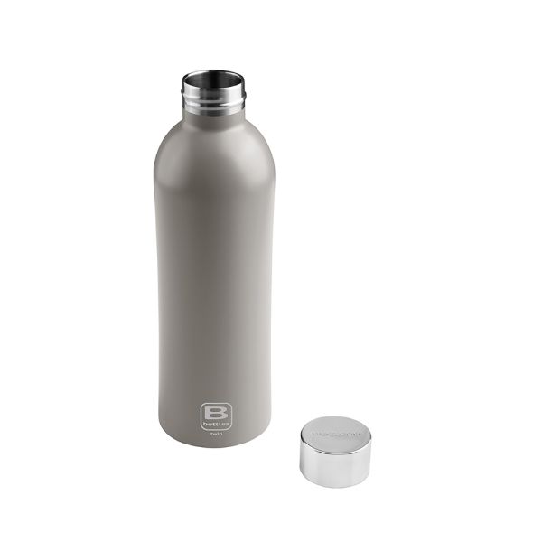 Bugatti Twin Paslanmaz Çelik Açık Kum Grisi Termos 500Ml - 3