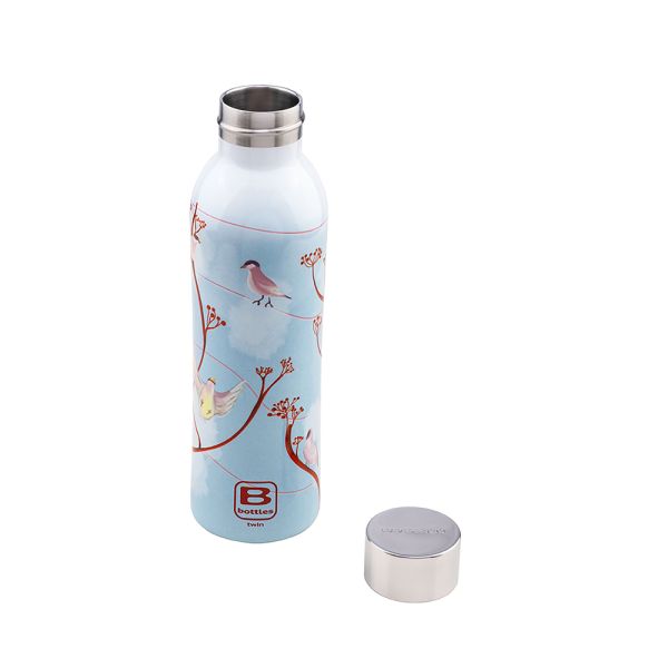 Bugatti Twin Paslanmaz Çelik Kuşlar Desenli Termos 500Ml - 4