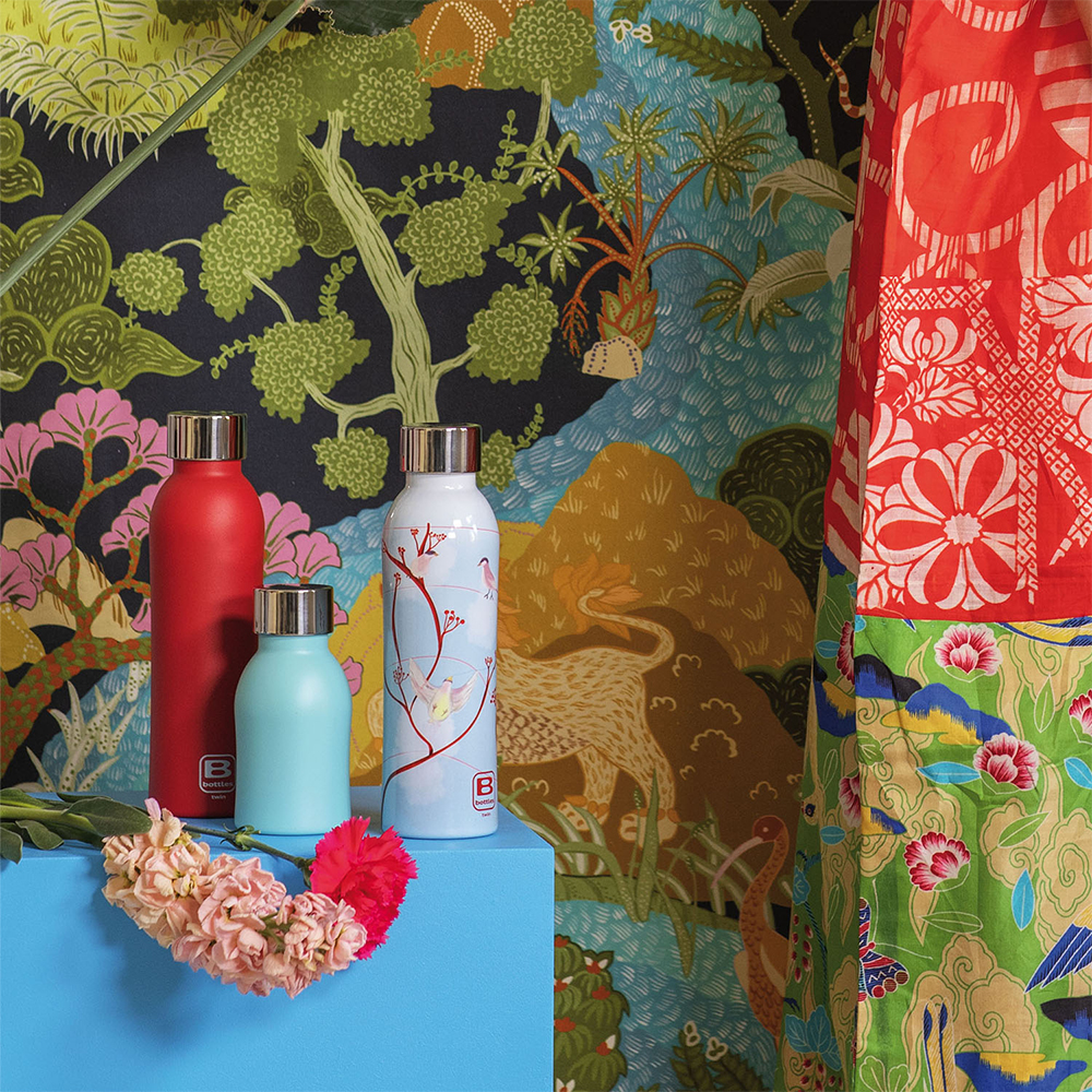 Bugatti Twin Paslanmaz Çelik Kuşlar Desenli Termos 500Ml - 2