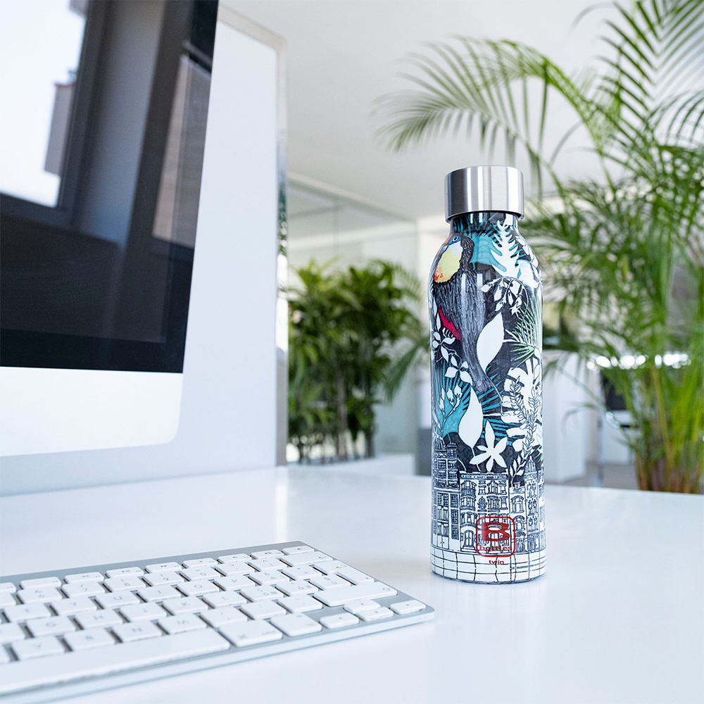 Bugatti Twin Paslanmaz Çelik La Vılle Desenli Termos 500Ml - 2