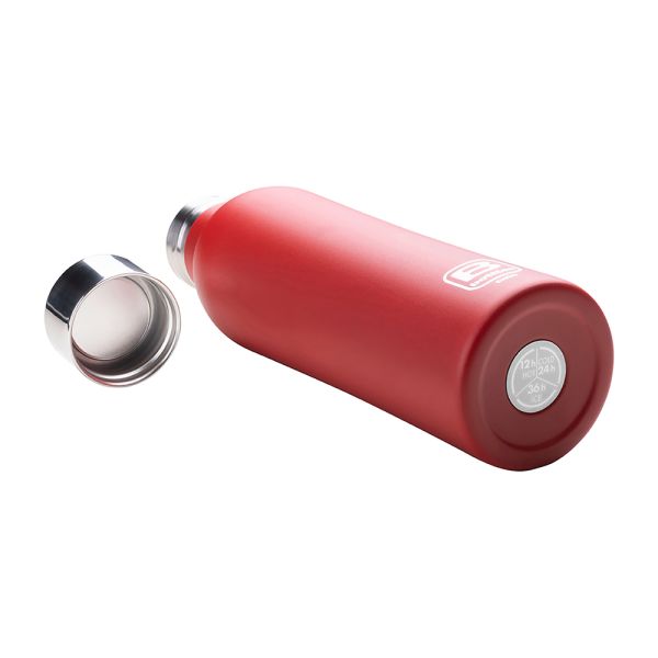 Bugatti Twin Paslanmaz Çelik Mat Kırmızı Termos 500Ml - 3