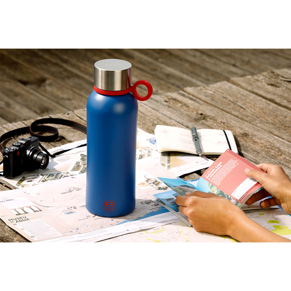 Bugatti Twin Paslanmaz Çelik Mat Mavi Termos 1500Ml - 3