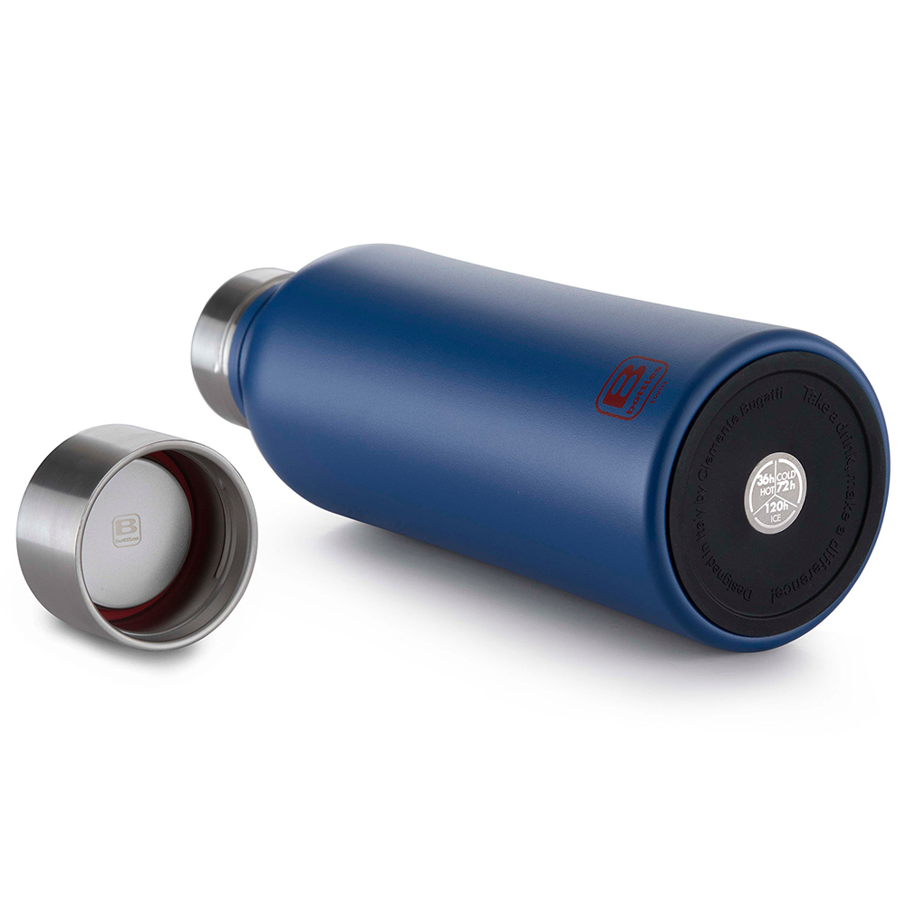 Bugatti Twin Paslanmaz Çelik Mat Mavi Termos 1500Ml - 2