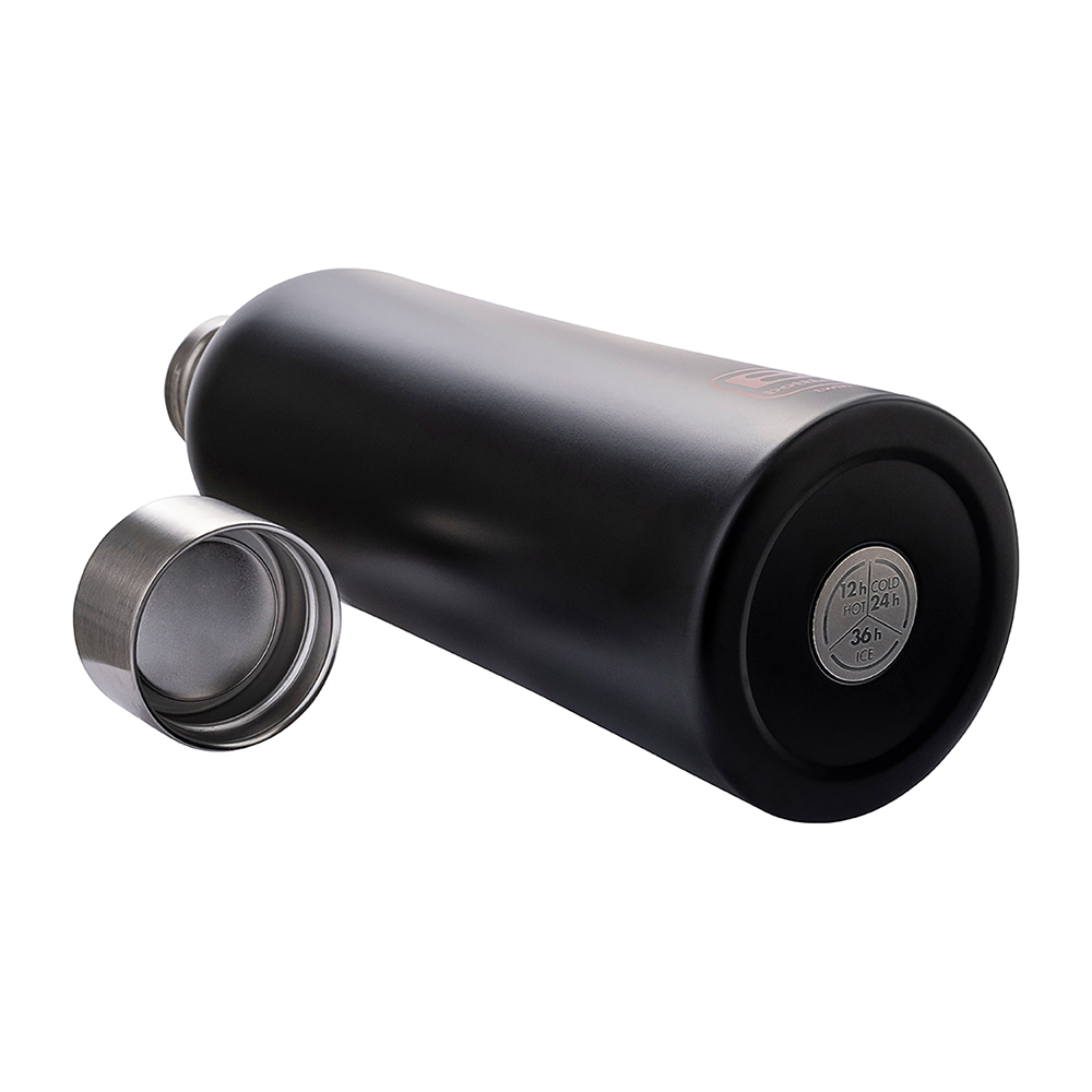 Bugatti Twin Paslanmaz Çelik Mat Siyah Rengi Termos 800 Ml - 2