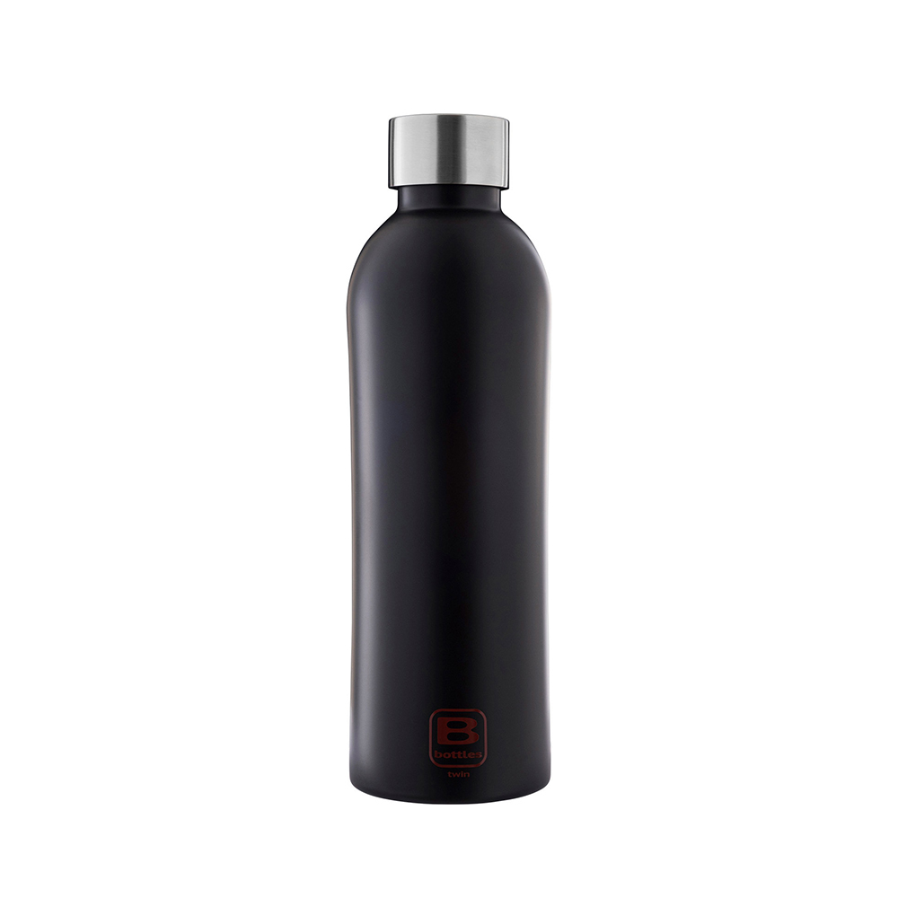 Bugatti Twin Paslanmaz Çelik Mat Siyah Rengi Termos 800 Ml - 1