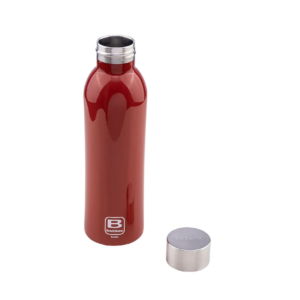 Bugatti Twin Paslanmaz Çelik Parlak Kırmızı Termos 500Ml - 4