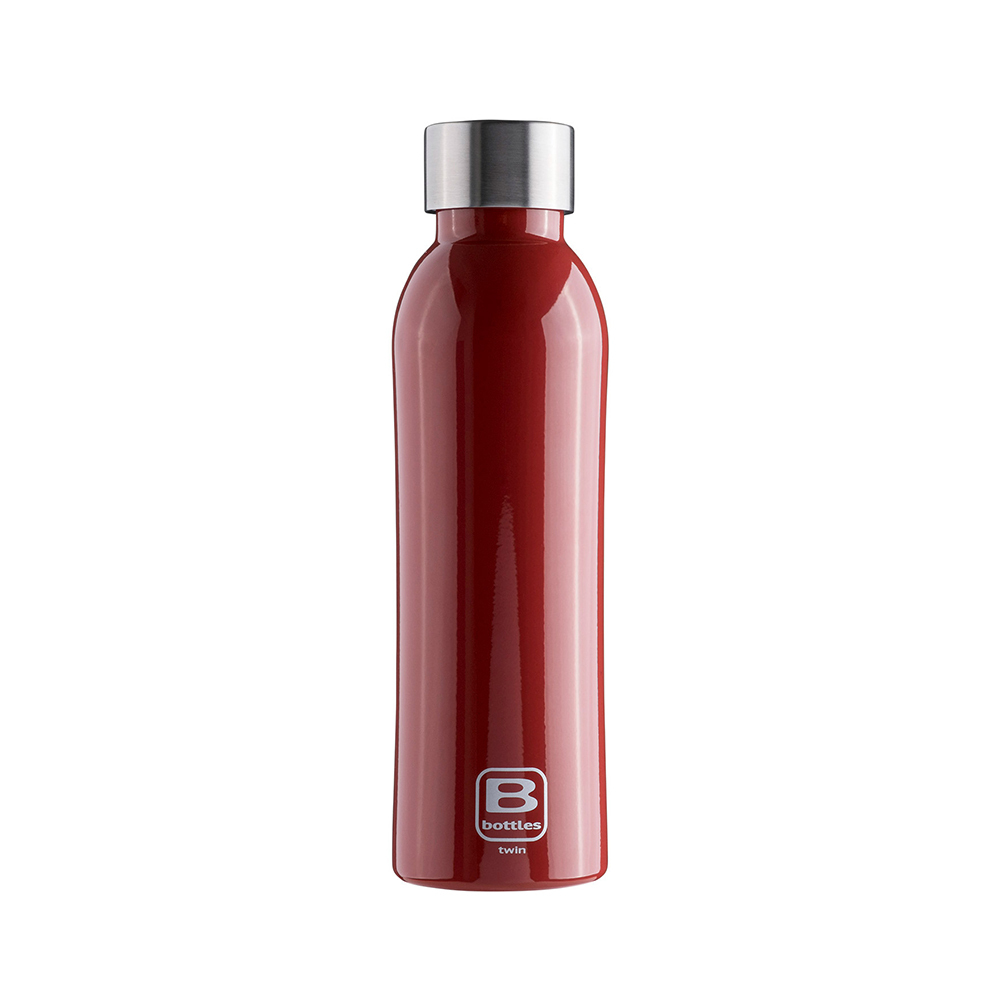 Bugatti Twin Paslanmaz Çelik Parlak Kırmızı Termos 500Ml - 1