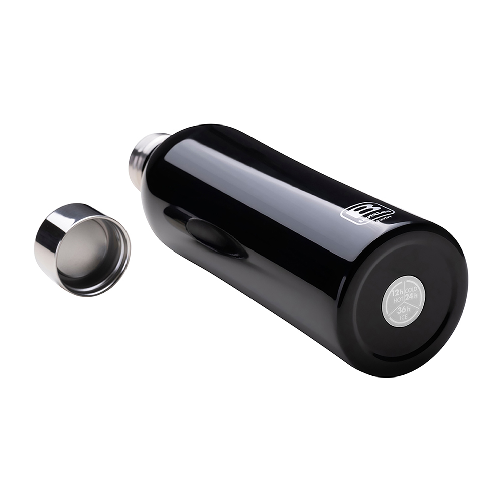 Bugatti Twin Paslanmaz Çelik Parlak Siyah Rengi Termos 800 Ml - 2