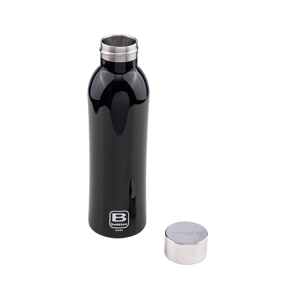 Bugatti Twin Paslanmaz Çelik Parlak Siyah Termos 500Ml - 3