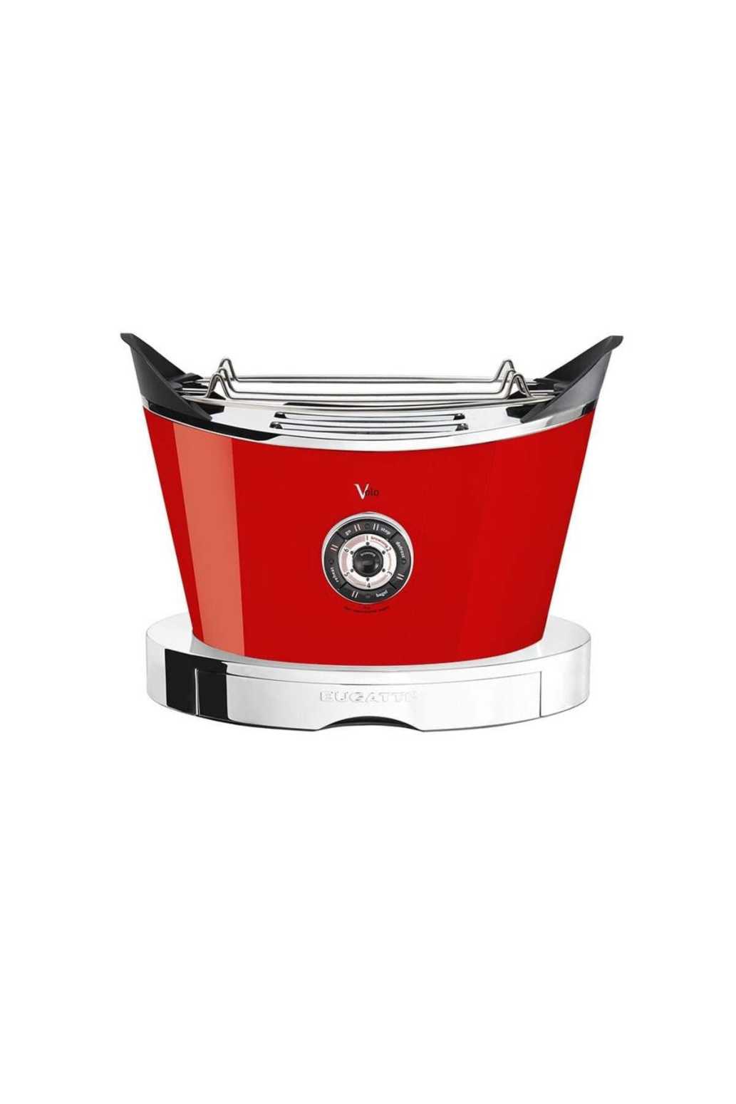 Bugatti Volo Parlak Kırmızı Ekmek Kızartma Makinesi - 1