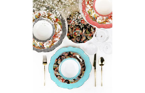 Lucky Art - Luckyart Camelie Bone Yemek Takımı 24 Parça (1)