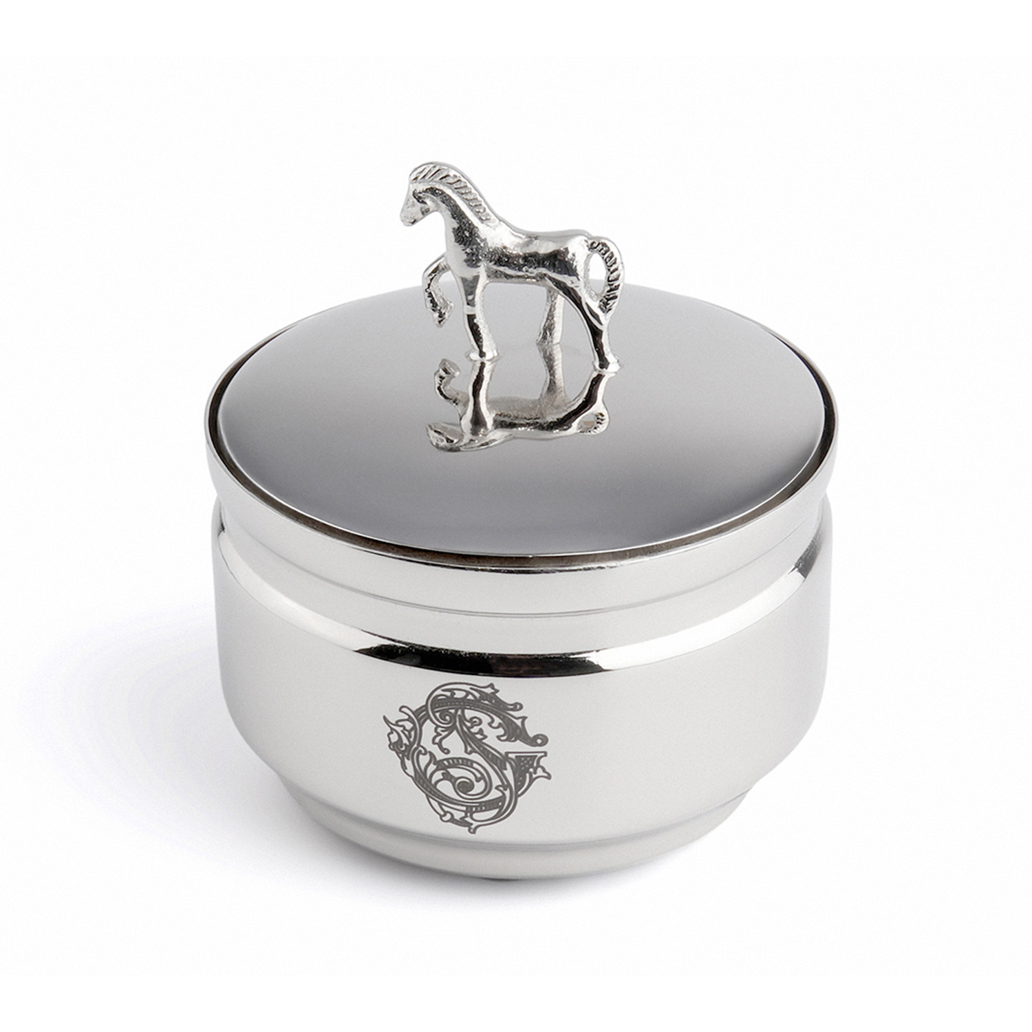 Dekoratif At Figürlü Paslanmaz Çelik Mini Saklama Kutusu 9 cm - 1