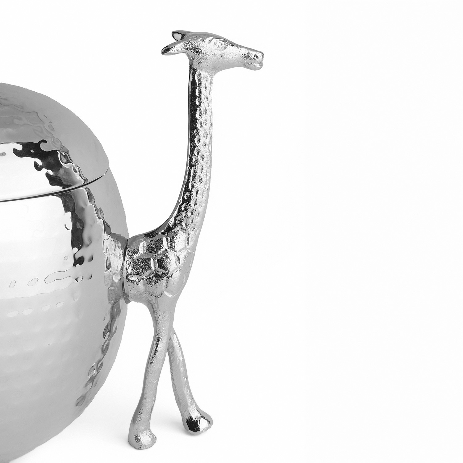Dekoratif Zürafa Figürlü Paslanmaz Çelik Kutu 29 cm - 2