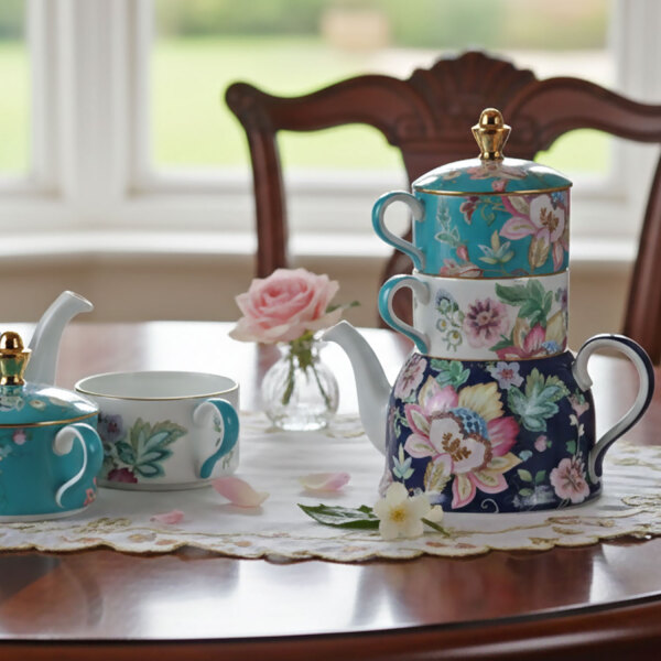 Elysia Bone 3lü Çay Seti - 4