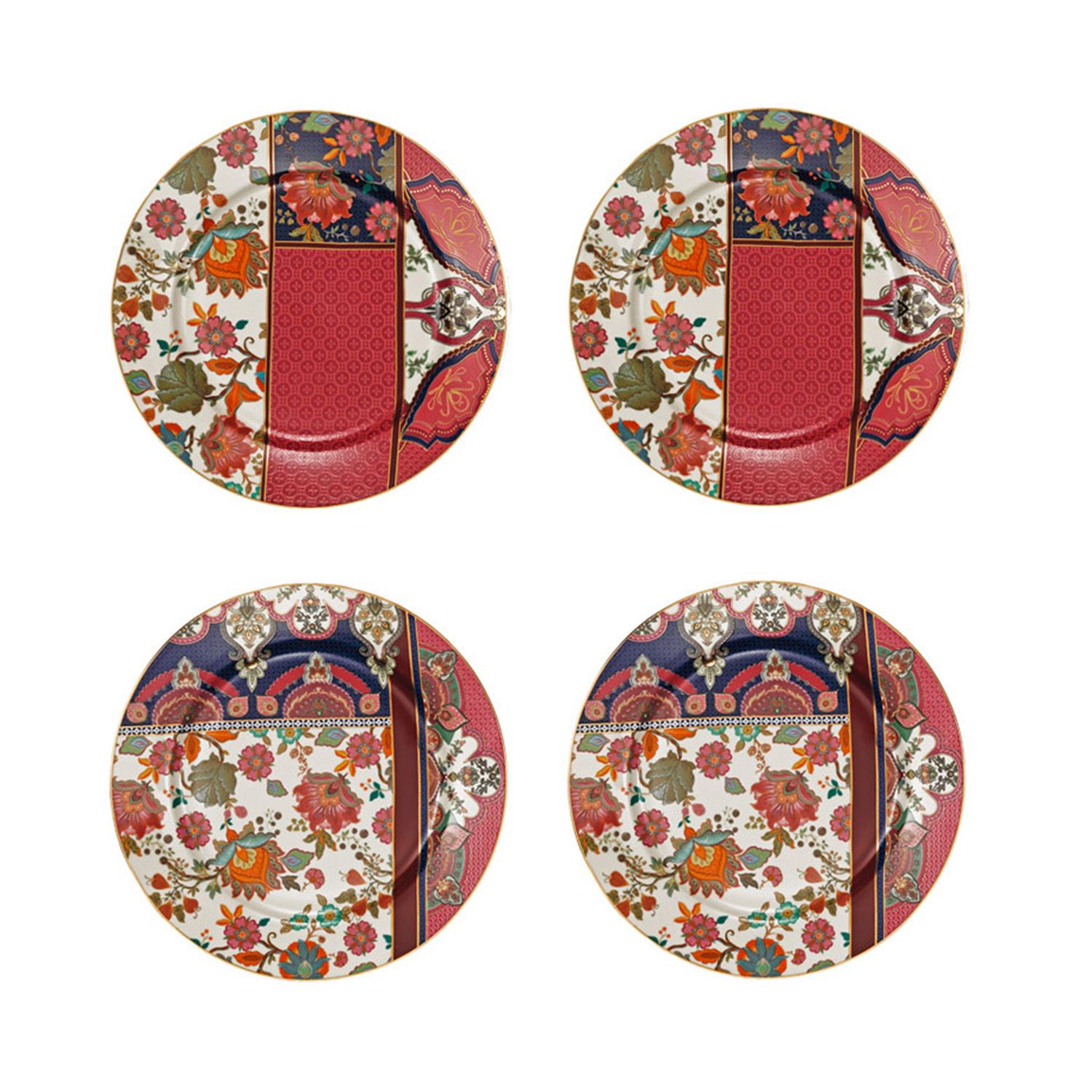 Etro Bone 20Cm 4Lu Yuvarlak Tabak Seti - 1