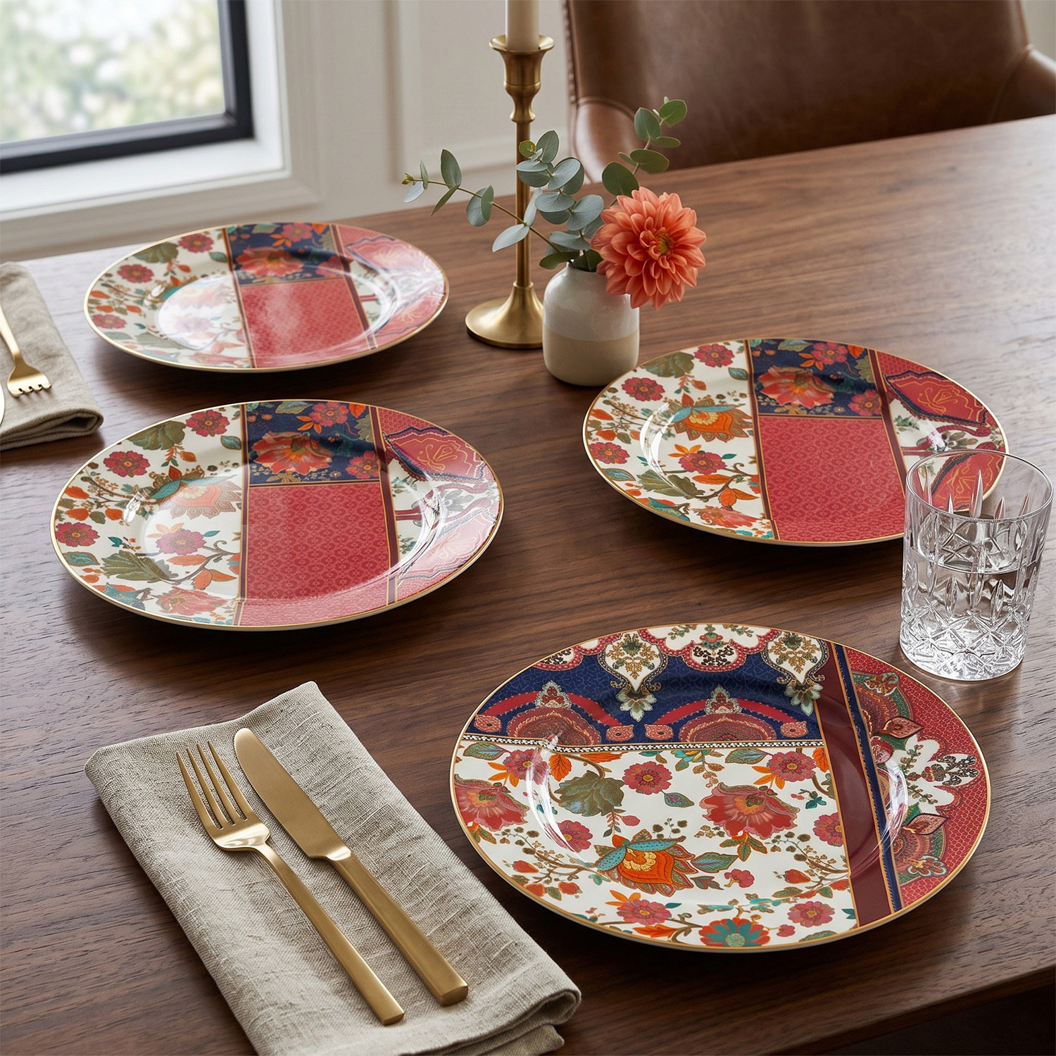 Etro Bone 20Cm 4Lu Yuvarlak Tabak Seti - 2