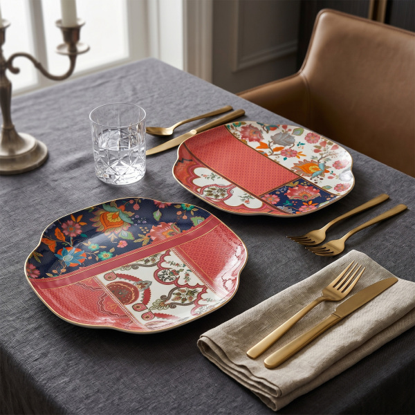 Etro Bone 27Cm 2Li Tabak Seti (1)