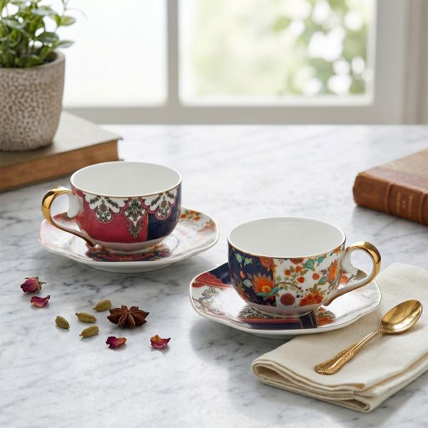 Etro Bone 2Li Çay Fincani Seti 250Cc (1)