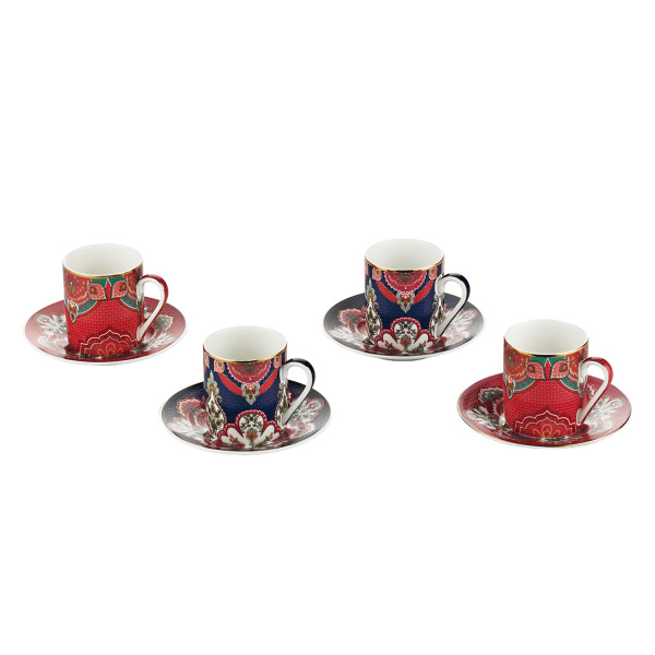 Etro Bone 4Lu Kahve Fincani Seti 100Cc