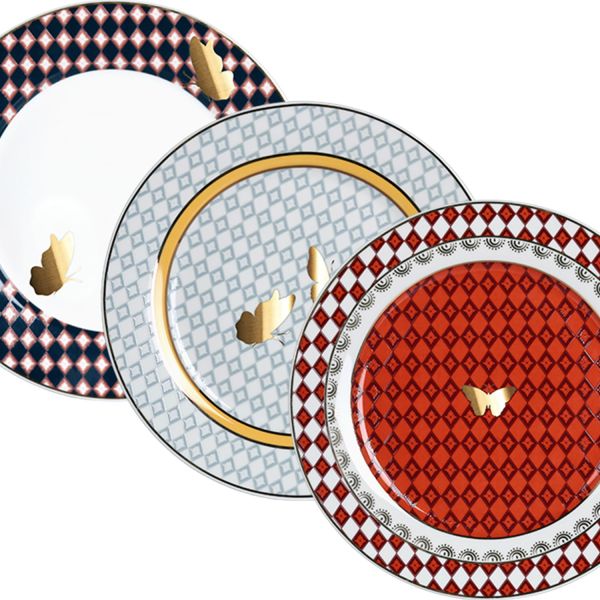 Lucky Art - Evelyn Bone 20cm 6Li Tabak Seti (1)