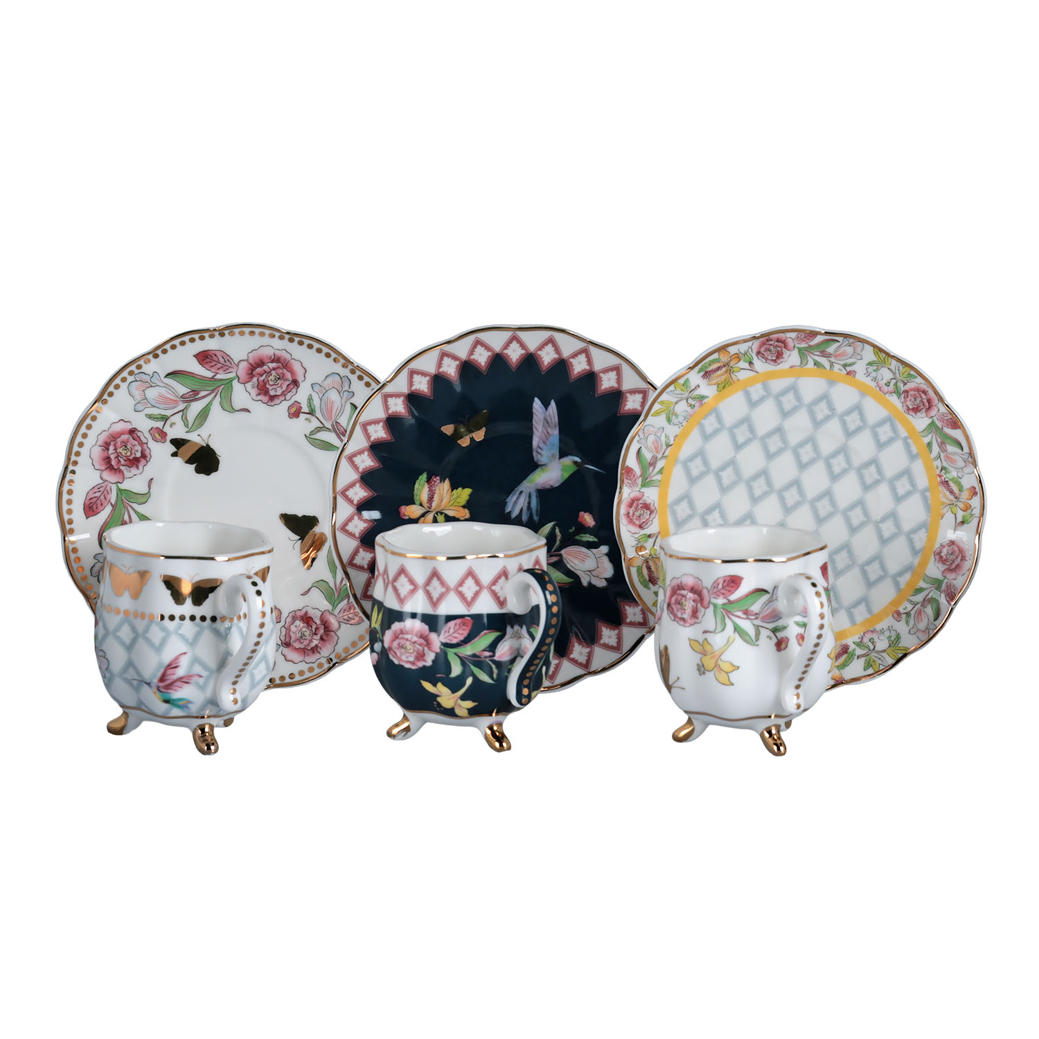 Evelyn Bone 6Li Ayakli Kahve Fincani Seti - 3