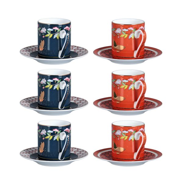 Evelyn Bone 6Li Kahve Fincani Seti